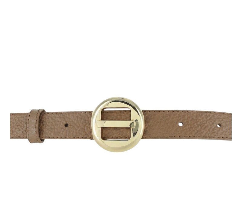 Amara | Lederen damesriem 2,5cm | Zand