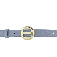 Amara | Lederen damesriem 2,5cm | Lichtblauw