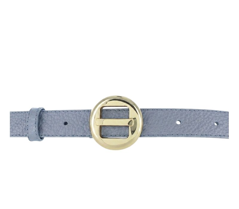 Amara | Lederen damesriem 2,5cm | Lichtblauw