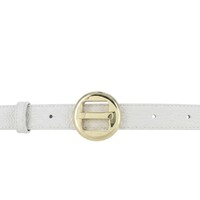 Amara | Lederen damesriem 2,5cm | Wit