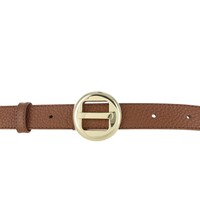 Amara | Lederen damesriem 2,5cm | Lichtbruin