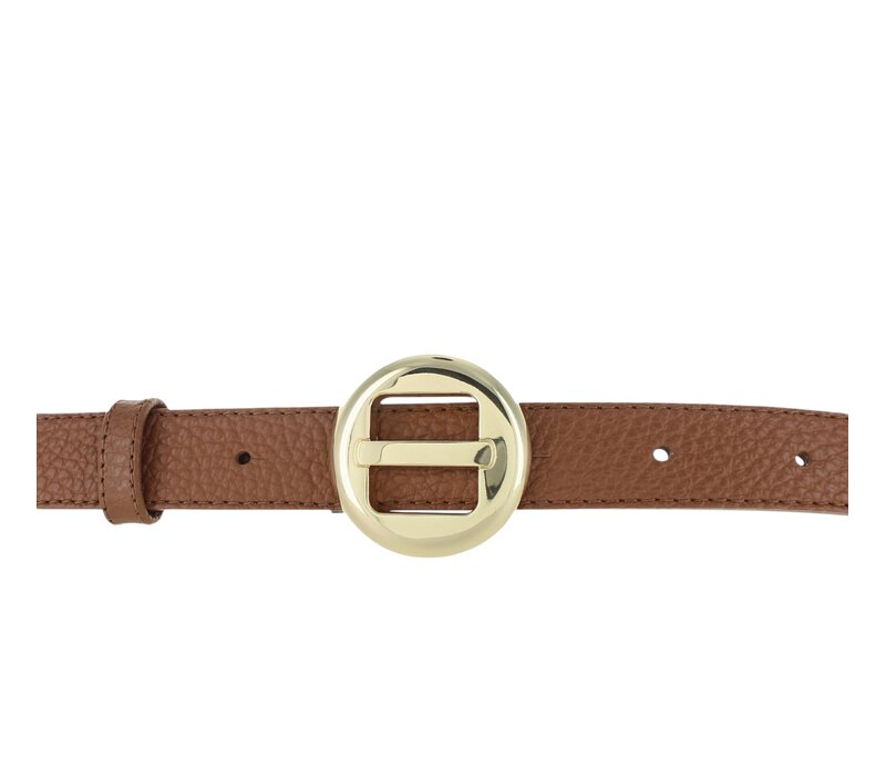 Amara | Lederen damesriem 2,5cm | Lichtbruin