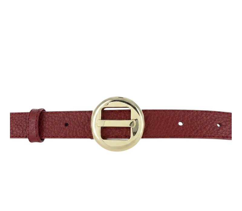 Amara | Lederen damesriem 2,5cm | Bordeaux