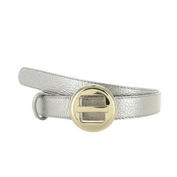 H.A.N Amara | Lederen damesriem 2,5cm | Light-Gold