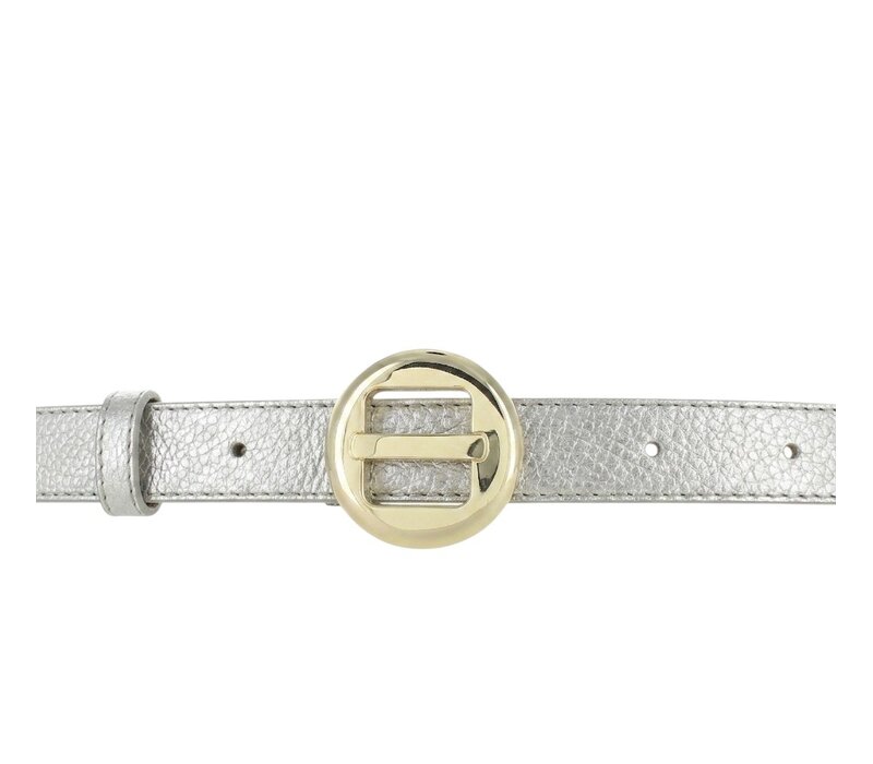 Amara | Lederen damesriem 2,5cm | Light-Gold