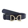 H.A.N Rosaline | Lederen damesriem 3cm | Donkerblauw