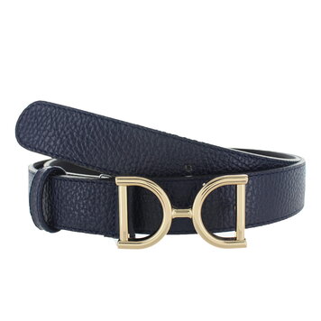 H.A.N Rosaline | Lederen damesriem 3cm | Donkerblauw