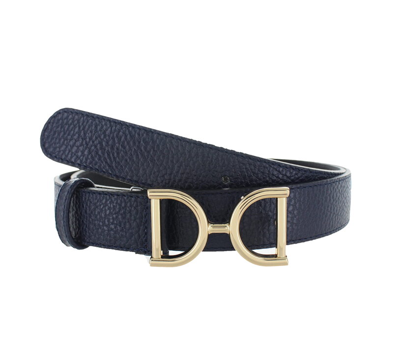 Rosaline | Lederen damesriem 3cm | Donkerblauw