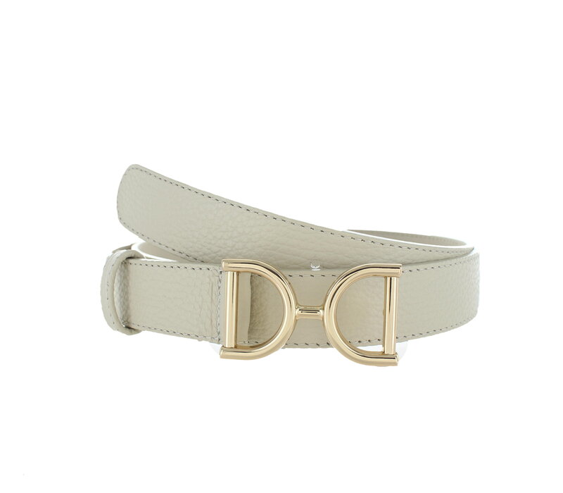 Rosaline | Lederen damesriem 3cm | Beige