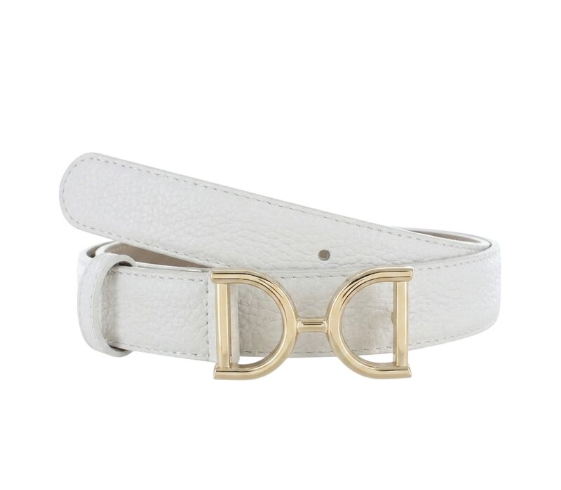 Rosaline | Lederen damesriem 3cm | Wit
