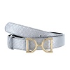 H.A.N Rosaline | Lederen damesriem 3cm | Zilver