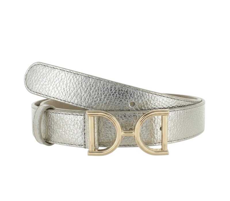 Rosaline | Lederen damesriem 3cm | Light-Gold