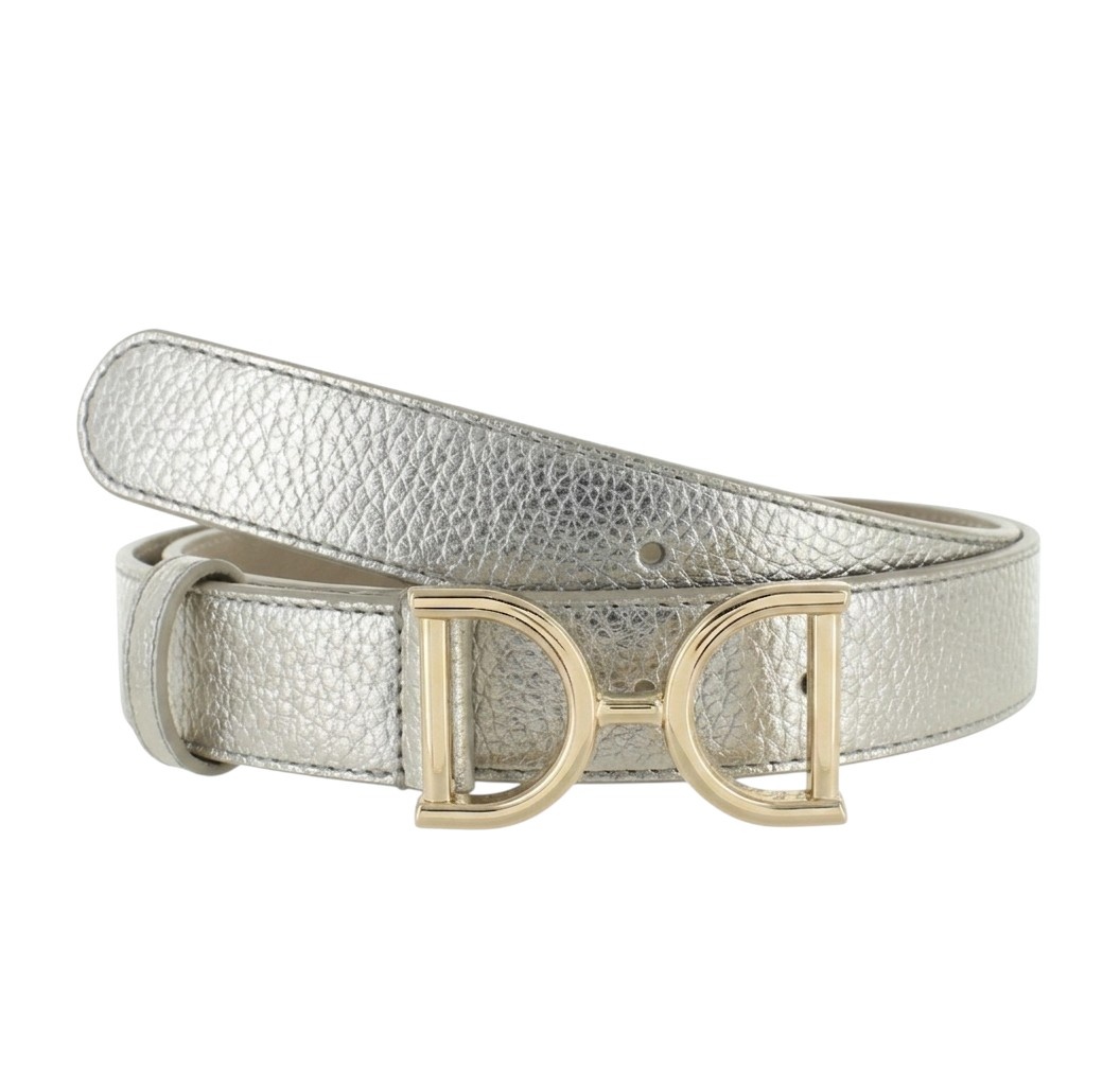 H.A.N Rosaline | Lederen damesriem 3cm | Light-Gold
