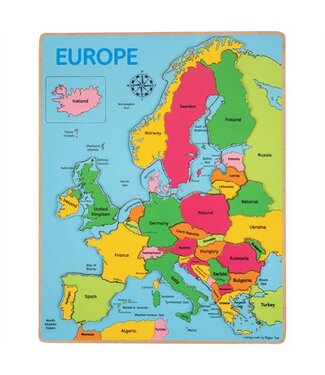 Bigjigs Puzzel Europa 3+