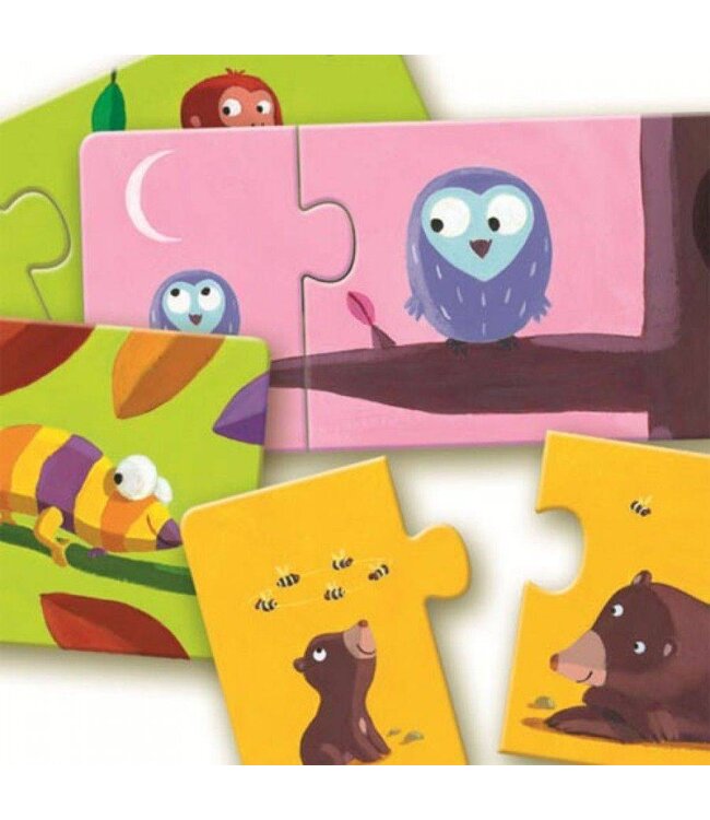 Djeco Duo-puzzel Mama & baby