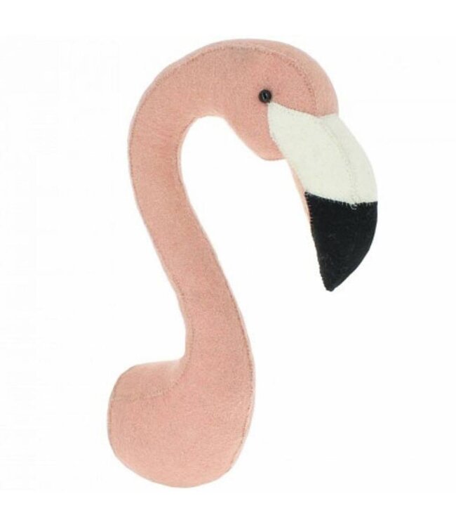 Fiona Walker Dierenkop Flamingo - medium