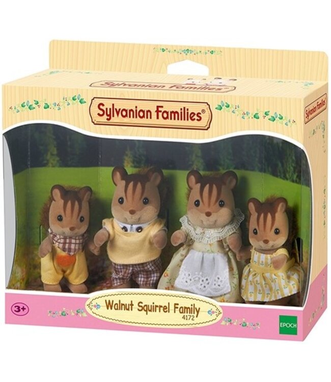 Sylvanian Families Walnut Squirrel Familie