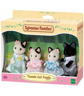 Sylvanian Families Tuxedo Cat Familie