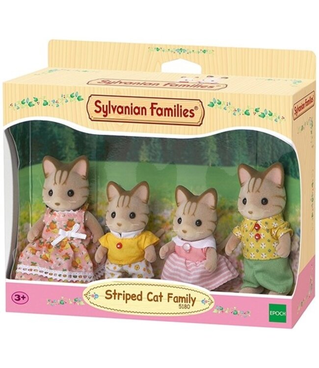 Sylvanian Families Striped Cat Familie