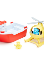 Green Toys Reddingsboot met helikopter