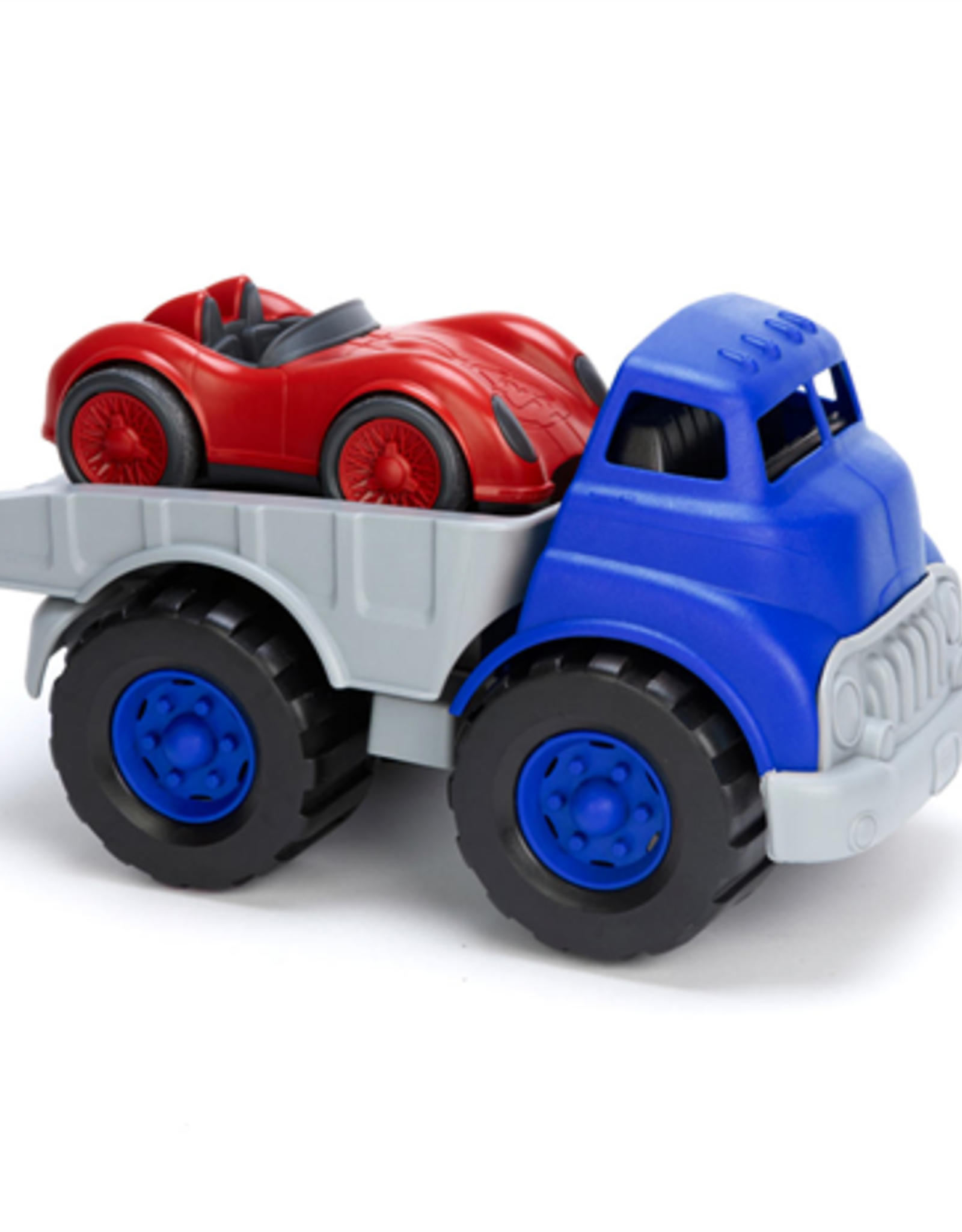 Green Toys Truck met raceauto