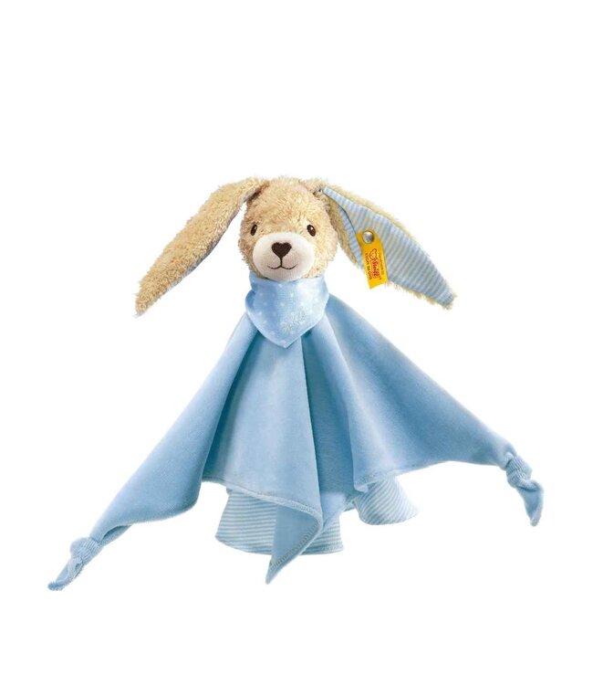 Steiff Konijn Hoppel Doekje - blauw