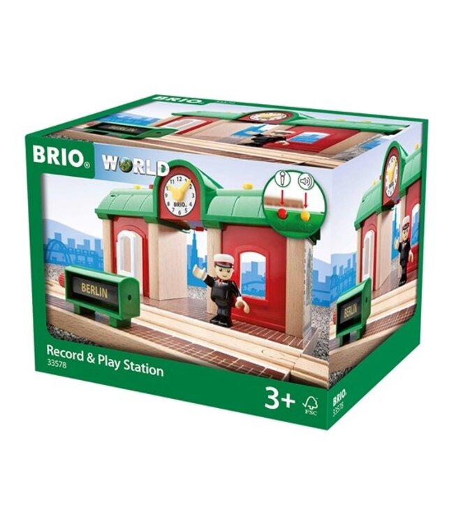 Brio Treinstation met Geluidsopname Functie