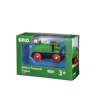 Brio Groene locomotief op batterijen