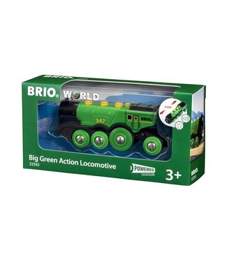Brio Groene locomotief op batterijen