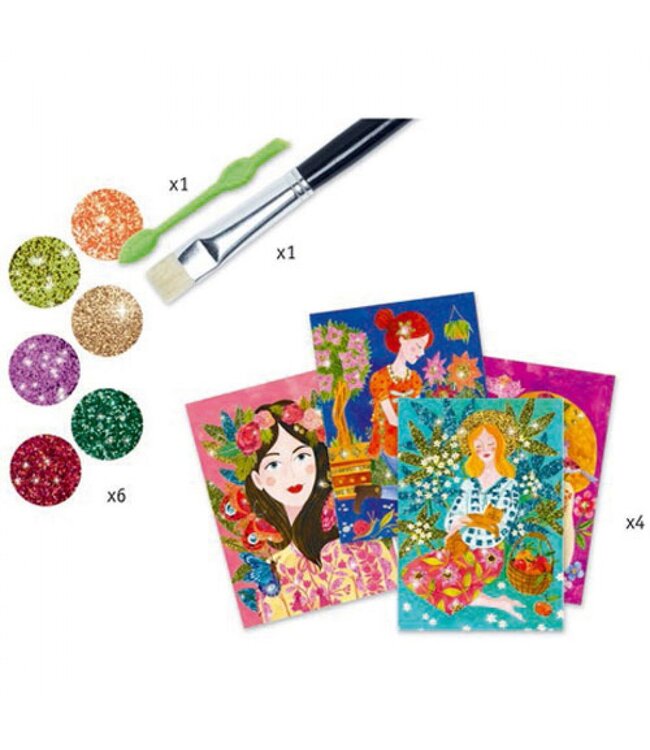 Djeco Glitterschilderij Bloemengeuren