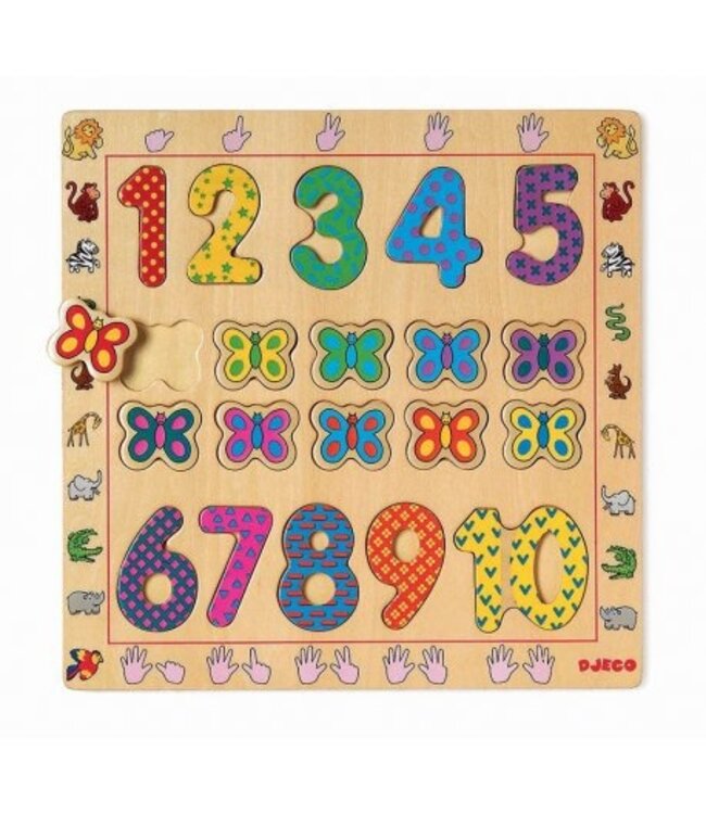 Djeco Puzzel Nummer 1-10