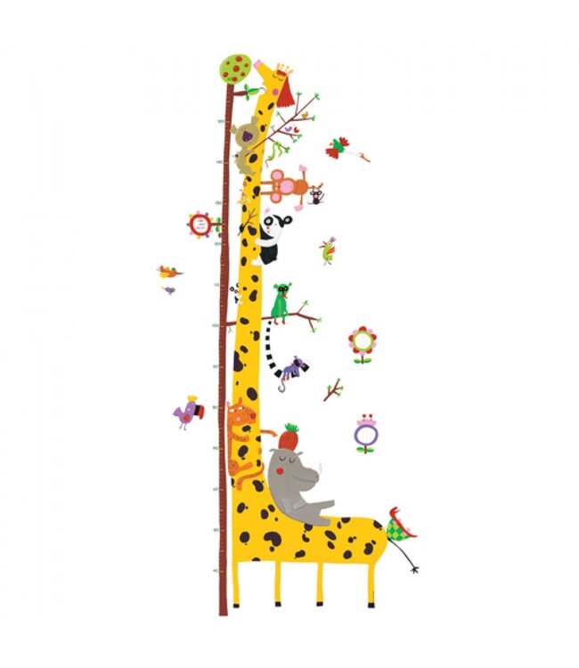 Djeco Muursticker Meetlat Giraf