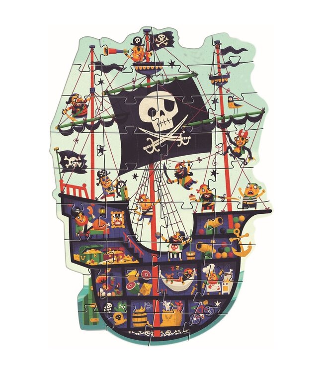 Djeco Reuzepuzzel  Piraat -36