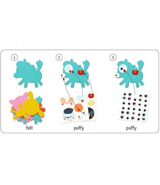 Djeco Creëer Dieren met Stickers