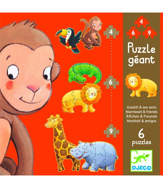 Djeco Puzzel Geant Safaridieren