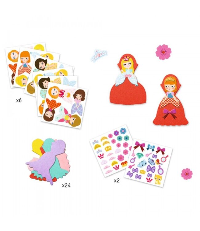 Djeco Creëer Prinses met Stickers