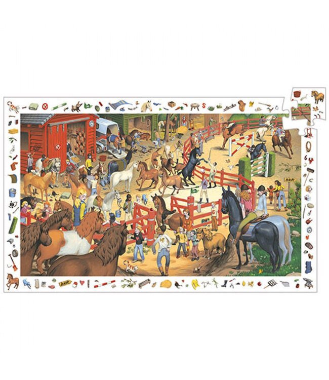 Djeco Observatie Puzzel Ruitersport 200