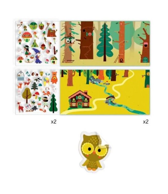 Djeco Sticker Verhaal Bos