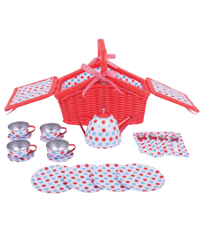 Bigjigs Picknickmand Rood