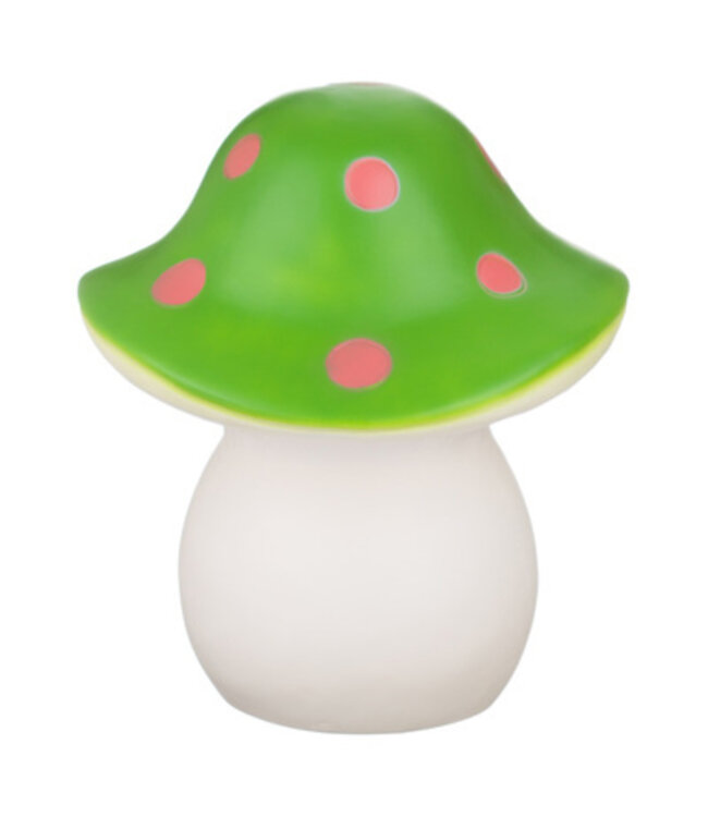 Lamp Groene Paddenstoel Roze Stip