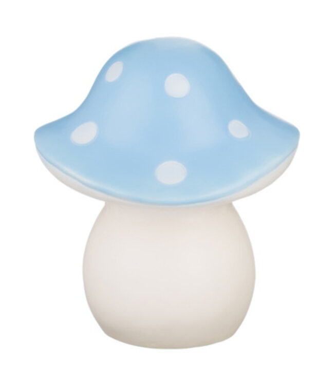 Lamp Blauwe Paddenstoel Witte Stip