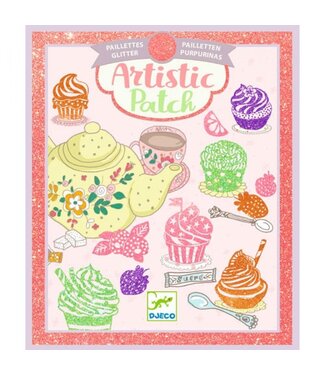 Djeco Artistieke Foliekaarten Glitter Snoepgoed