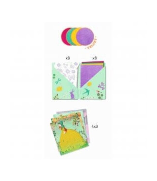 Djeco Artistieke Viltkaarten Feeën