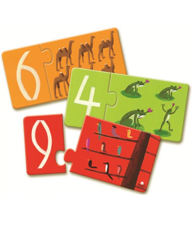 Djeco Puzzel Duo Nummers
