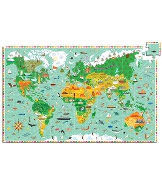 Puzzel Reis Rond de Wereld