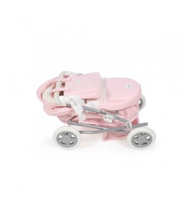 La Nina Poppenwagen Roze Klein