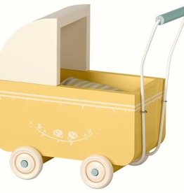 Maileg Micro Kinderwagen Geel
