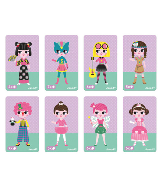 Janod Magneetboek Verkleedfeest meisjes