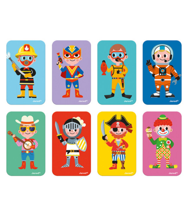 Janod Magneetboek Verkleedfeest jongens