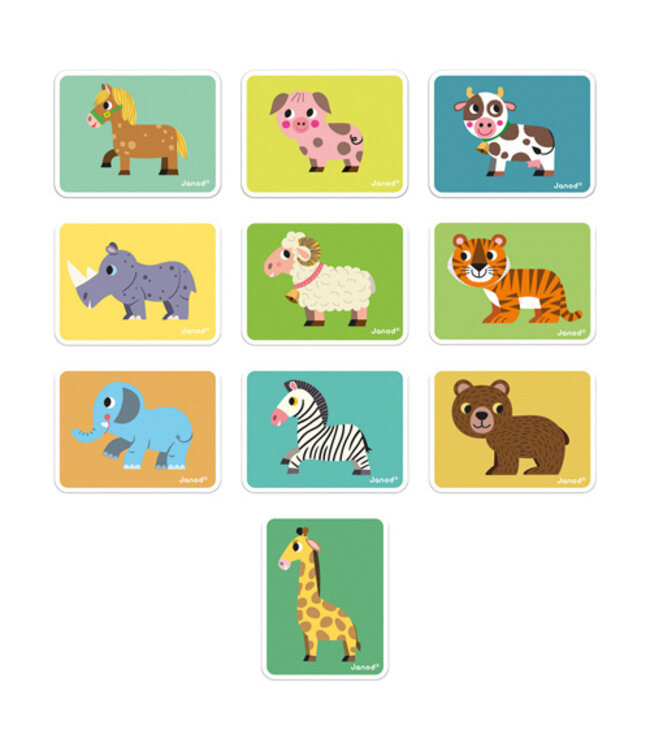 Janod Magneetboek Dieren